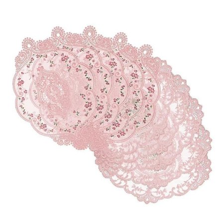 10 stk. Blonde Dækkeservietter Til Borde Broderede Blonde Dækkeservietter Vintage Hæklede Dækkeservietter Udsøgt Retro Vi