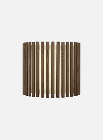 Komorebi Medium rund Ø30 - mørk eik