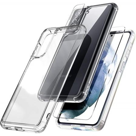 Støtsikkert skall 3in1 for Samsung S21 Transparent