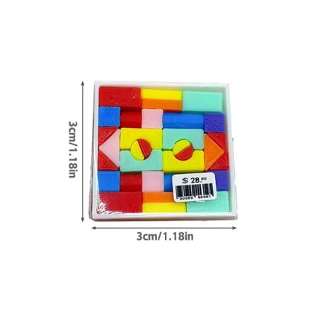 1st 1:12 Dockhus Miniatyrbyggsten Tangram leksak modell D A2