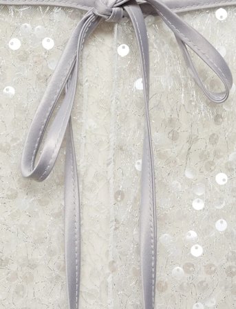 Mango Sequin Beach Wrap - Silver - ONE SIZE