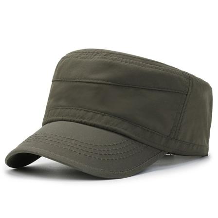 Hatt Herr, Andningsmössa Utomhus Casual Platt Cap Sommar Quick Dry Solskydd Solhatt, Armégrön Betterlifefg