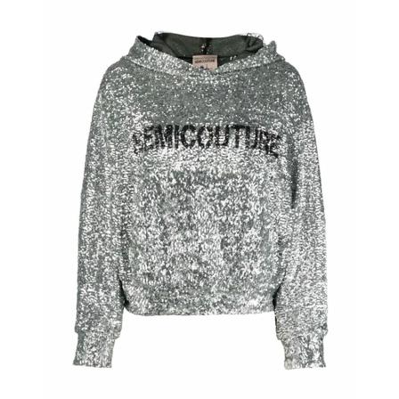 Semicouture, Sweater Grijs, Dames, Maat:S