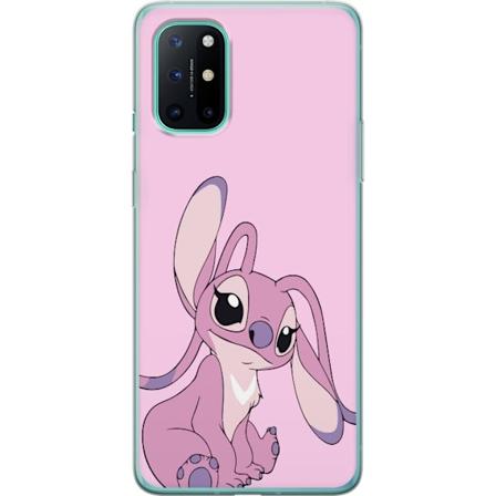 OnePlus 8T Gjennomsiktig deksel Stitch rosa