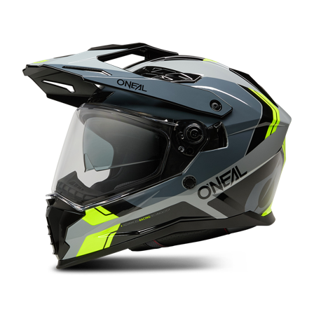 Casco Adventure O'Neal D-Srs Nomad Nero/Grigio/Giallo Neon L
