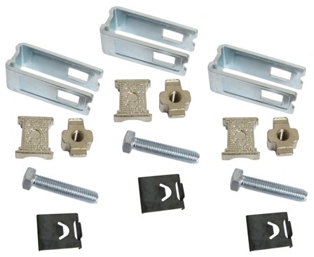 Eldon GR185 Rammeklemme 20 mm skinnebredde, 35-240 mm², 3-pakning, Installasjonsmaterial