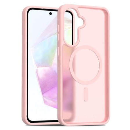SKALO Samsung A56 5G Skin-touch Hybrid Suojakuori - Pinkki