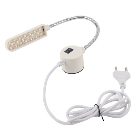 LED Symaskinlampe Svanehals Energibesparende Lys EU AC 110-250V 20 Lys