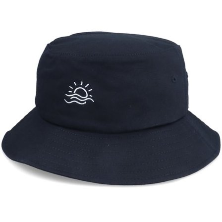 Abducted - Svart bucket Hatt - Tiny Ocean Sunset Black Bucket @ Hatstore
