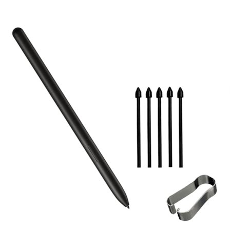 Samsung Bemærkelsesværdig Pen Tip Marker Pen Refill Max Lumi2 Pen Tip Note Air2 Pen Tip 5 Sorte Penne og 1 Klips