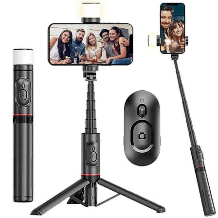 Selfie-stang for mobiltelefon, multifunksjonell mobilholder, teleskopiske stativer for enkel fotografering