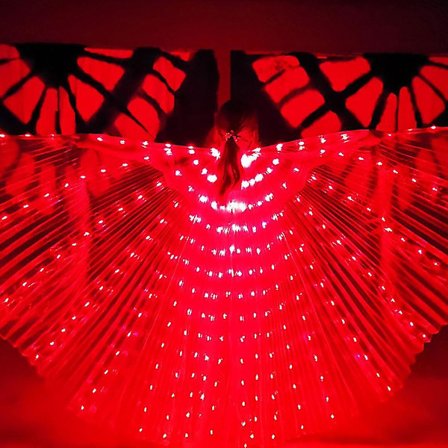 Lysende LED Mave-Dansevinger Luminous Butterfly Wings
