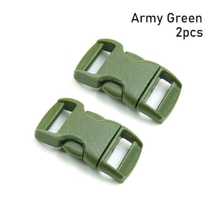 2kpl Sivukiinnityssolki Kaareva Paracord Soljet ARMY GREEN