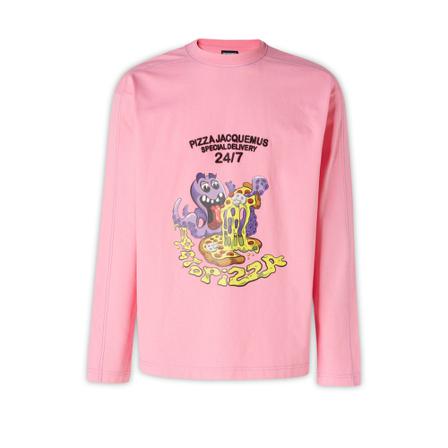 Jacquemus, T-Shirts Roze, Heren, Maat:XL