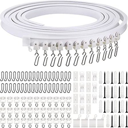 5 Meter Bøybar Takskinne for Gardiner, Fleksibel Takgardin