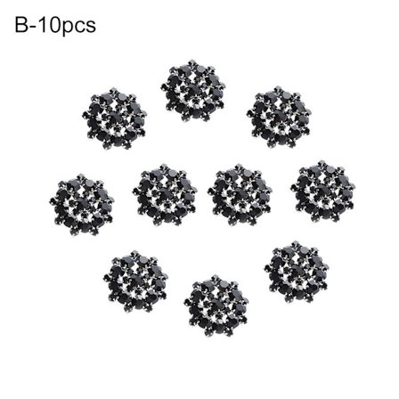 10 st/ set metall strass knappar skjorta knappar 10 st-B 10 st-B