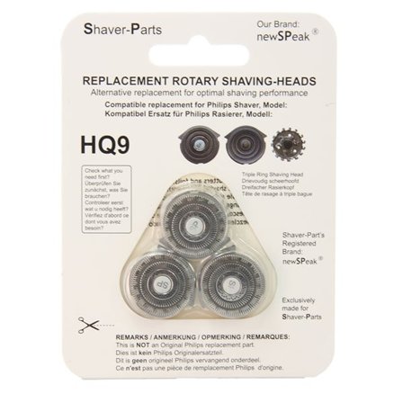 Skjærehode for Philips HQ9-barbermaskin med TripleTrack-teknologi