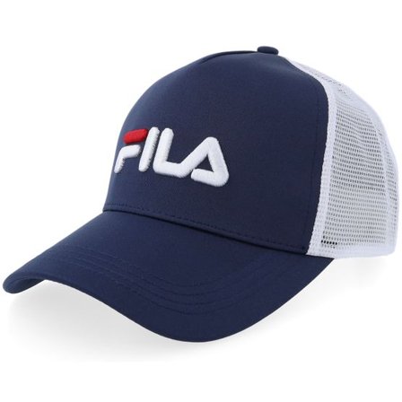Fila - Blå trucker Keps - Bargana Cap Black Iris/Bright White A-Frame Trucker @ Hatstore