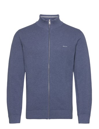 GANT | Cotton Pique Zip Cardigan | XL
