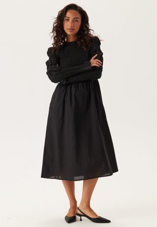 YAS-Yaschemma Ls Smock Midi Dress-XL