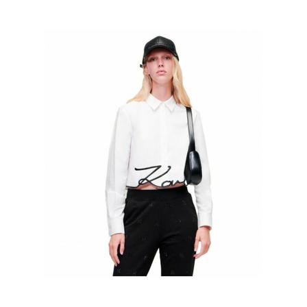 Karl Lagerfeld Shirts , Wit , Dames , Maat: S