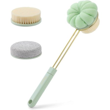 Dusch ryggborste Långt skaft svamp Duschblomma Pimpstensfot 3