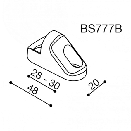 Rizoma Mirror Mounting Kit Black - Yamaha YZF R1 2009-2011