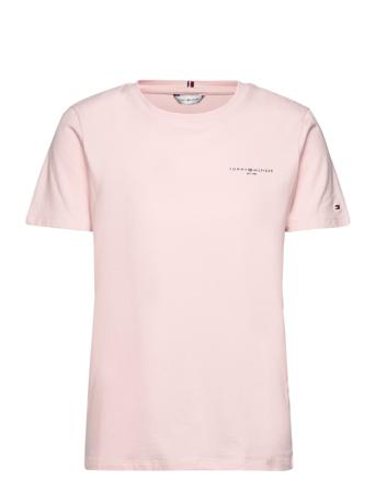 1985 Reg Mini Corp Logo C-Nk Ss Tommy Hilfiger Pink