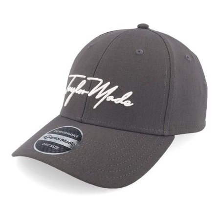 Taylor Made - Grå adjustable Keps - Script Seeker Hat Charcoal Adjustable @ Hatstore