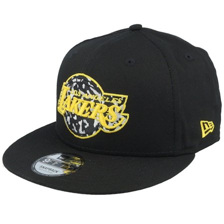 New Era - Negro snapback Gorra - Los Angeles Lakers Seasonal Infill 9FIFTY Black Snapback @ Hatstore
