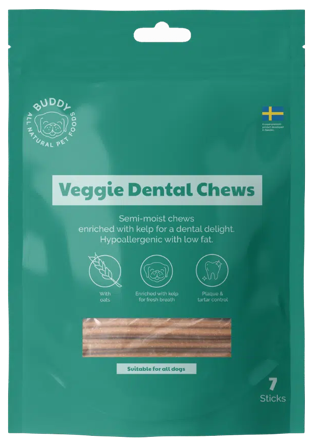 Buddy Dental Stick enriched with Kelp hammaspurutikku, M