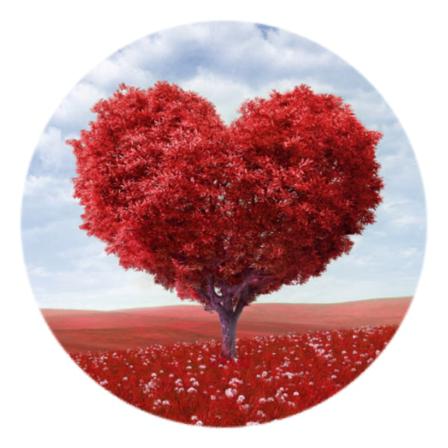 Mobilhållare I Elegant Motiv "tree-heart" - Pop-stand -
