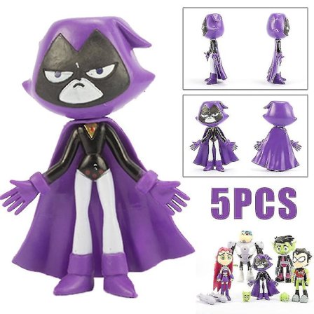 5 stk / sæt Teen Titans Action Figur Legetøj Skrivebords Ornament Dekoration Børn Ideelle Gaver Til Jul, Kage Toppers, Samleobjekter, Ferie Party 