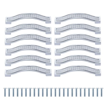 (128mm)12 Pak Glinsende Krystal Kabinet Håndtag, Rhinsten Skuffe Træk
