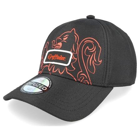 Difuzed - Musta adjustable Lippis - Harry Potter Gryffindor Black Adjustable @ Hatstore