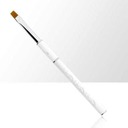 Gelébørste med kork - Størrelse: #8 - Hvid