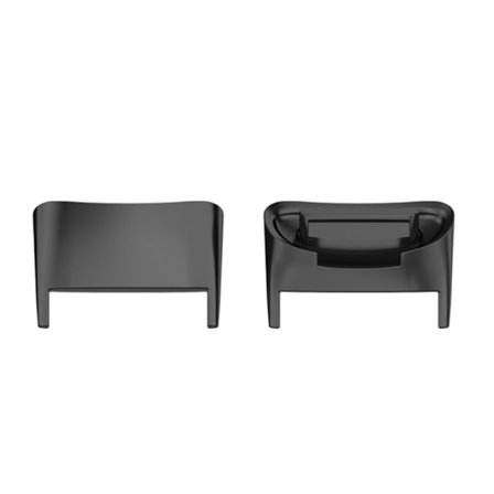 1 par Fitbit Charge 5 klockarmbandsadapter i rostfritt stål - Svart