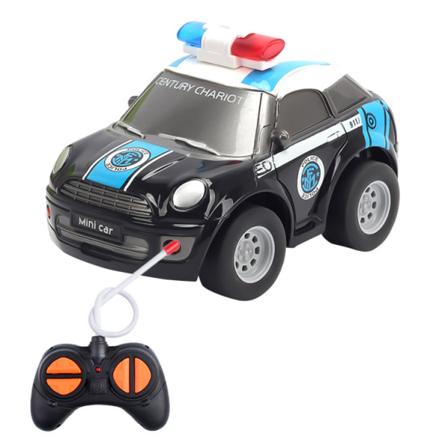 Fjernstyrte biler for barn i alderen 2-7 år - Mini RC politibil 2,4 GHz tegneserie lekebiler