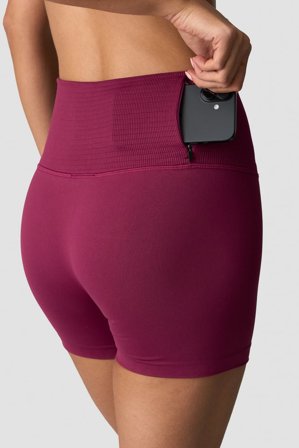 ICANIWILL - Define Seamless Pocket Shorts Wmn Magenta Rose - Dame - ICIW