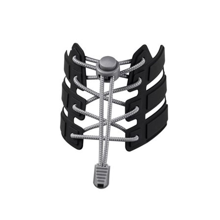 Skolisse med løpesnor 110 cm - Grå