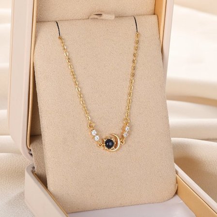 Flyg- och rymdsmycken Yttre rymden Månstjärna Flerfärgat stenhalsband Astronaut Exploreing Planet Hängsmycke Kvinnor Barn