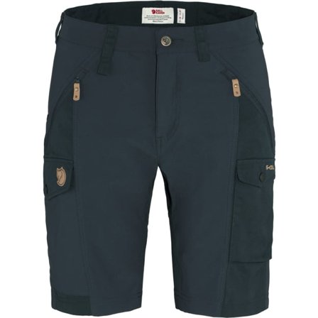 Fjällräven Women's Nikka Shorts Curved in Dark Navy, G-1000 | Size: 46
