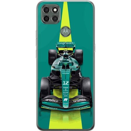 Yhteensopiva Puhelinkuori Motorola Motorola Moto G9 Power Aston Martinin Formula 1 -auto vihreässä kilpailumuotoilussa, jossa on moderni studiosentu