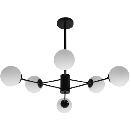 Hængende loft lampe metal industriel 6-ramien app262-6c