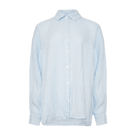 Tiffany Gia, Shirt, Linen - Light Blue Blusar Dam XS-S
