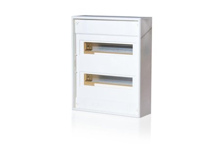 F-TRONIC AP Kleinverteiler Vision, 2-reihig, 24+4 Module, Schraubklemme PE/N, APV24+4PEN