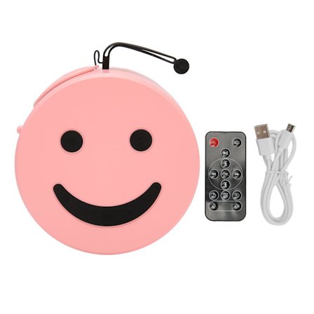 Mini Projektor 1080P HiFi Stereo Bærbar Lille med Fjernbetjening til USB Laptop iOS Android Telefon Pink