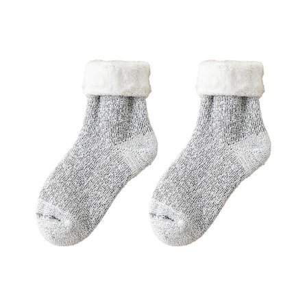 1 par mer Tjocka varma Hållande damstrumpor Ullblandning Praktisk