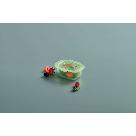 Lékué Uudelleenkäytettävä Silikonirasia 200ml - Vihreä