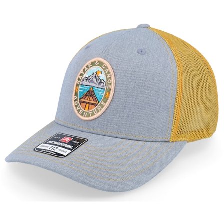 Wild Spirit - Grau Trucker Cap - Kayak & Canoe Adventure Heather Grey/Gold Trucker @ Hatstore